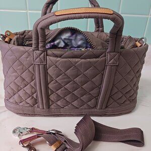 EUC MZ Wallace Mauve crossbody utility tote